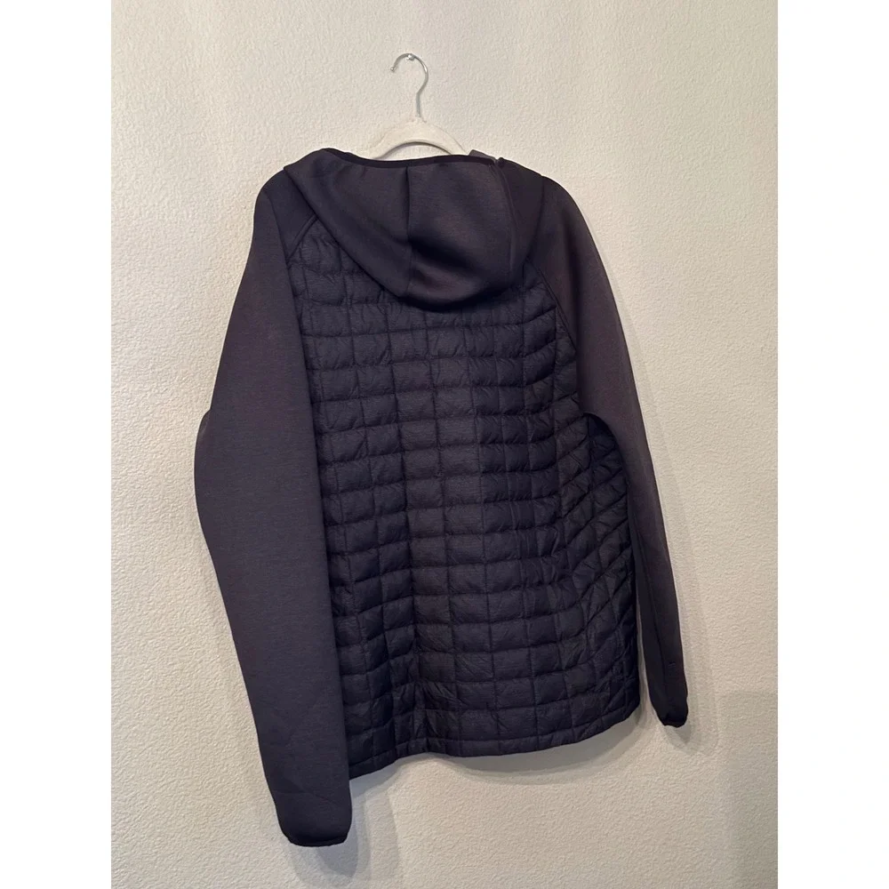 The North Face ThermoBall Hybrid Jacket Mens XL Black Excellent Quilted Hooded